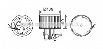 AVA QUALITY COOLING ft8441 -  Электродвигатель, вентиляция салона